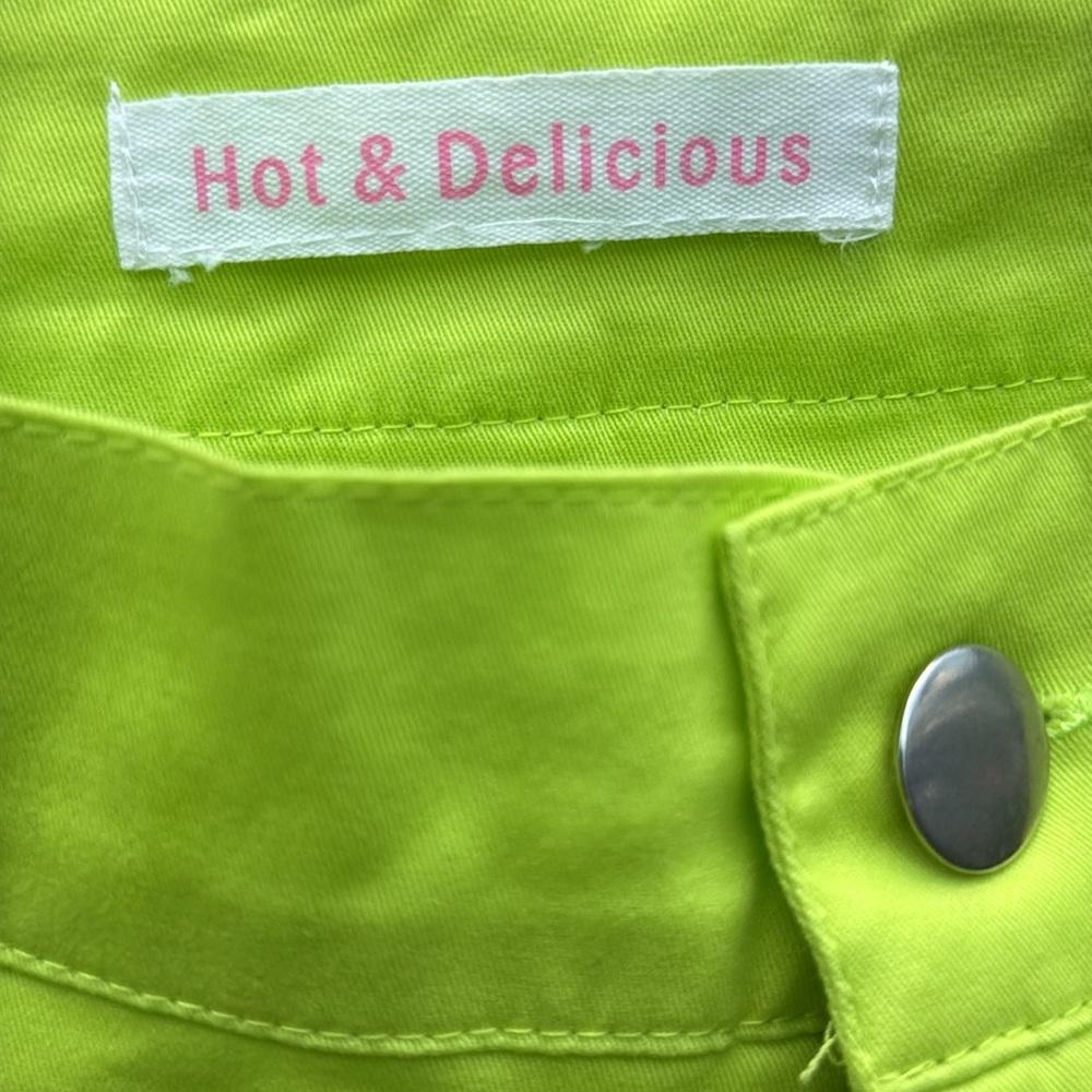 Hot & Delicious Neon Green Pants Plus Size 3X - Picture 5 of 9